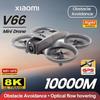 Новый V66 Mini RC Aerial Drone 8K Professional Wide-Observation Camera Складной вертолет для обхода препятствий Квадрокоптер с фиксированной высотой полета Детская игрушка