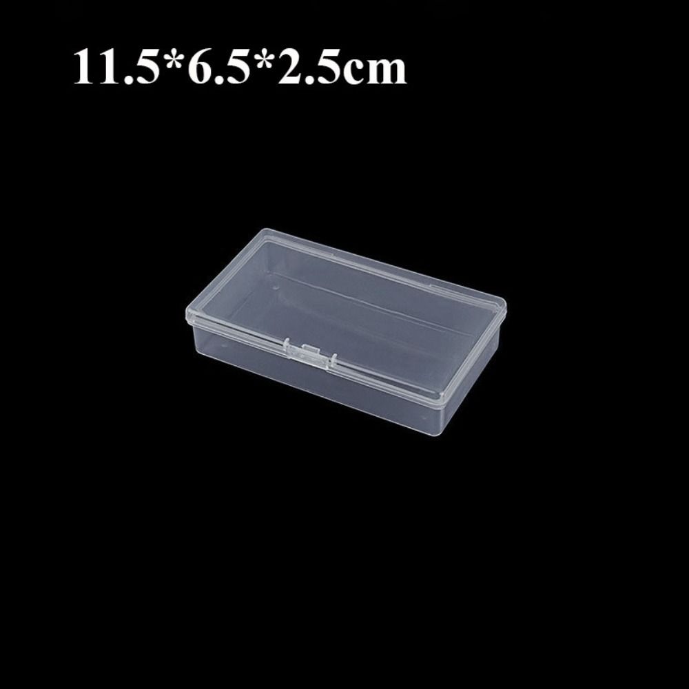 Квадратный контейнер для ювелирных бусин, прозрачный чехол для мелких предметов, упаковочные коробки, держатель для электроинструментов