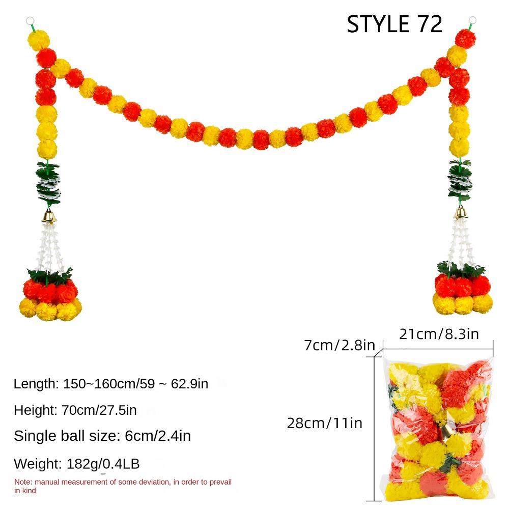 Indian Style Fake Plant 140-160cm Home Party Decor For Halloween Day of The Dead