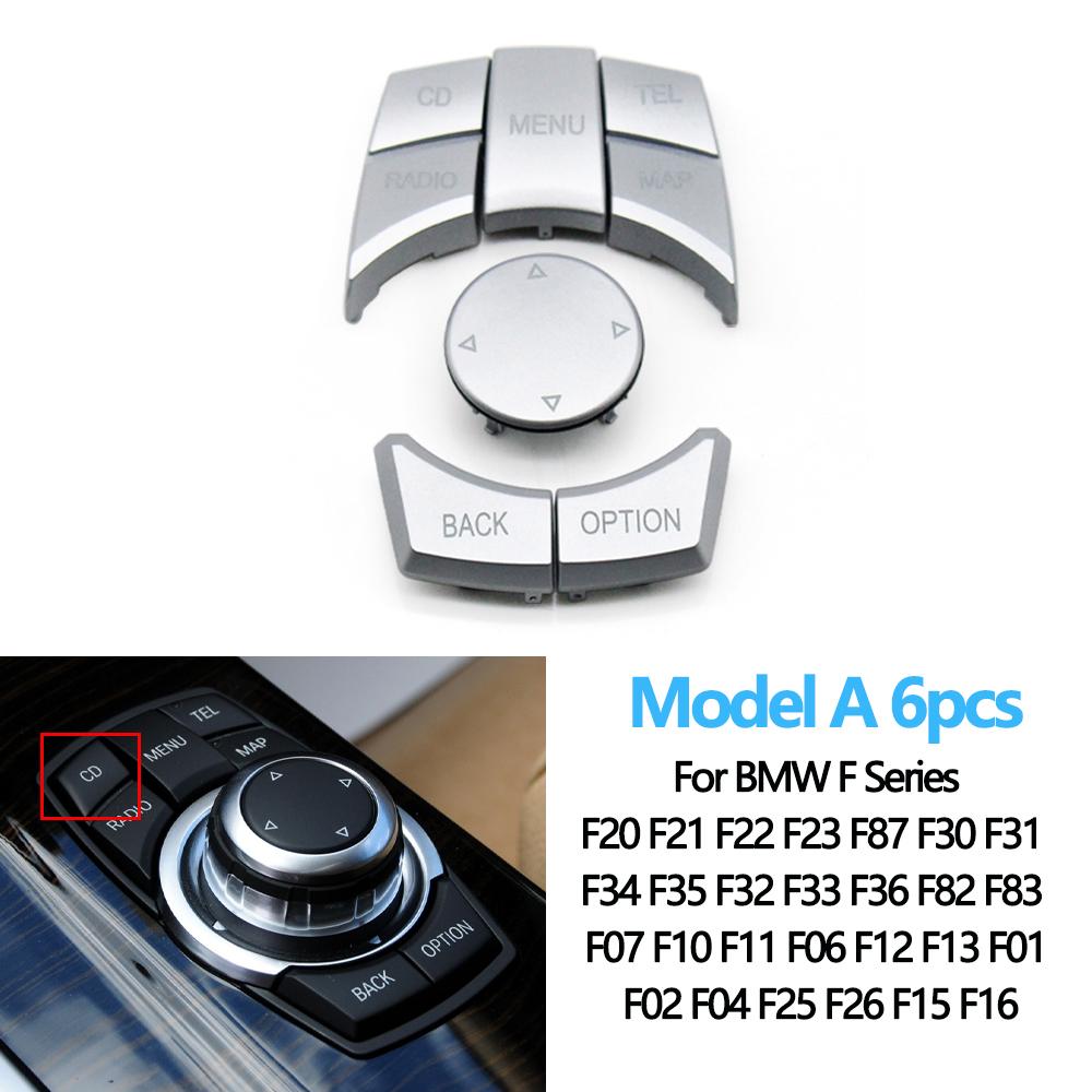 Серебристый автомобильный чехол с мультимедийной кнопкой управления CIC IDrive для BMW 1 3 5 6 7 X3 X4 X5 X6 серии F20 F21 F30 F31 F07 F10 F11 F06