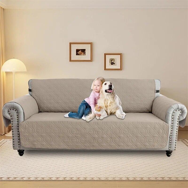 1/2/3/4 Sester Waterproof Sofa Cover for Living Room Non-slip Pet Dog Kids Sofa Mat Anti Scratches Couch Slipcovers Home Decor