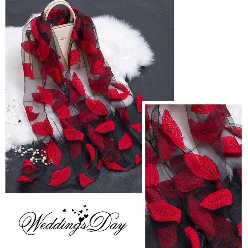 Мягкие шали из органзы, прозрачная накидка из марли, летний шелковый шарф для женщин