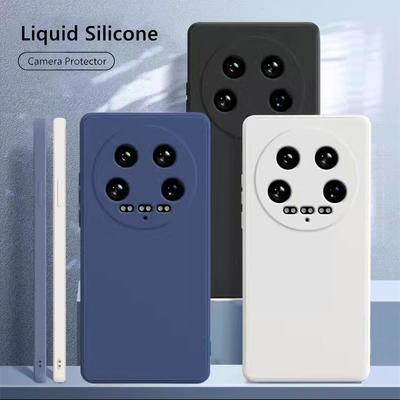 Для Xiaomi 14 Ultra жидкий силиконовый чехол Xiaomi 14 Ultra Cover Funda Coque мягкий защитный чехол для камеры задний бампер для Xiaomi 14 Ultra