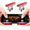 2Pcs E9 Mobile Phone Game Trigger For PUBG 4 Finger  Aim Shooting L1 R1 Metal ABS Key Button for IPhone Android Gamepad Joystick