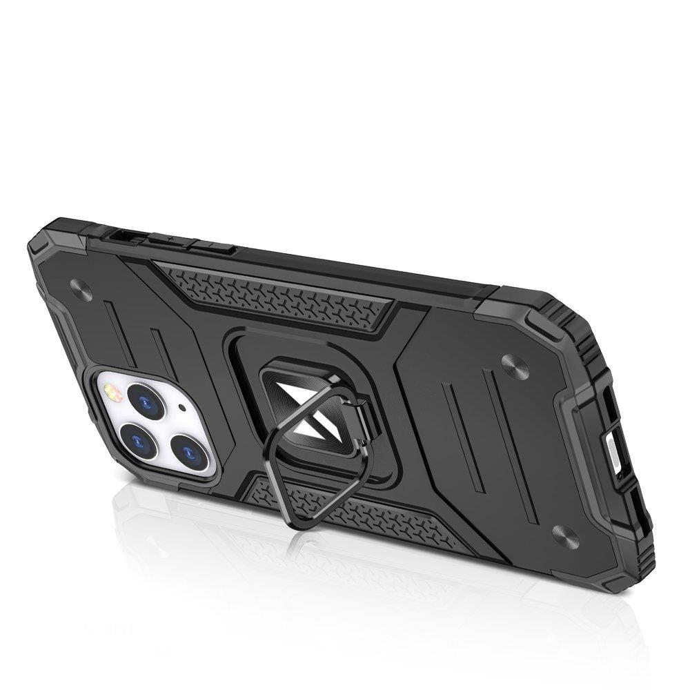 Armored case cover + magnetic holder iPhone 13 mini Ring Armor blue