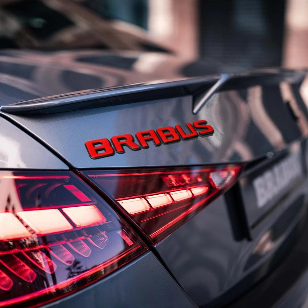 GLC GLB 1pc Rear Emblem For Brabus Sticker Letter Badge Trunk Sticker Rear Sticker For Brabus Mercedes Benz W463 W464 W205 W212