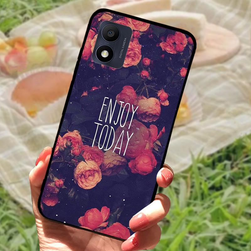 For Alcatel 1B 2022 Case 5031D 5031G Black Cases Silicone Soft TPU Phone Cover Fundas Case For Alcatel 1B 2022 5.5" Bumper Cases