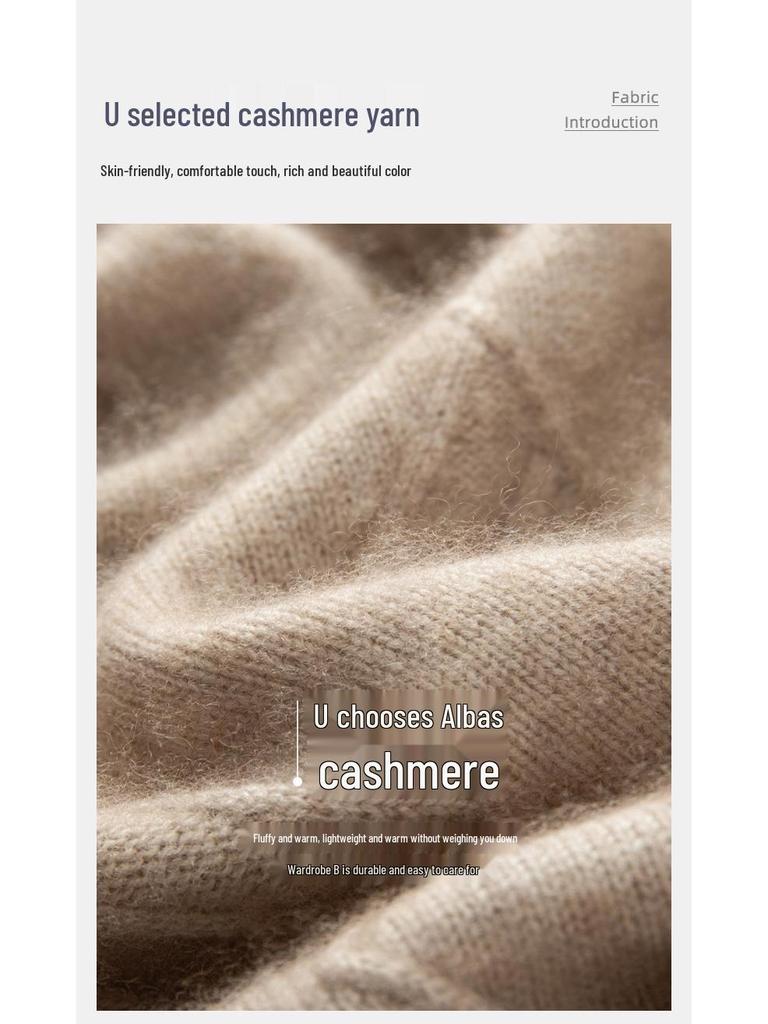 Мужской кашемировый свитер свободного кроя с круглым вырезом и ромбовидным узором, пуловер с длинным рукавом для осени и зимы.