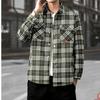 Мужские куртки, Весна и Осень, Универсальные Новые Модные Бренды, Мужские Клетчатые Куртки, Мужские Повседневные Топы