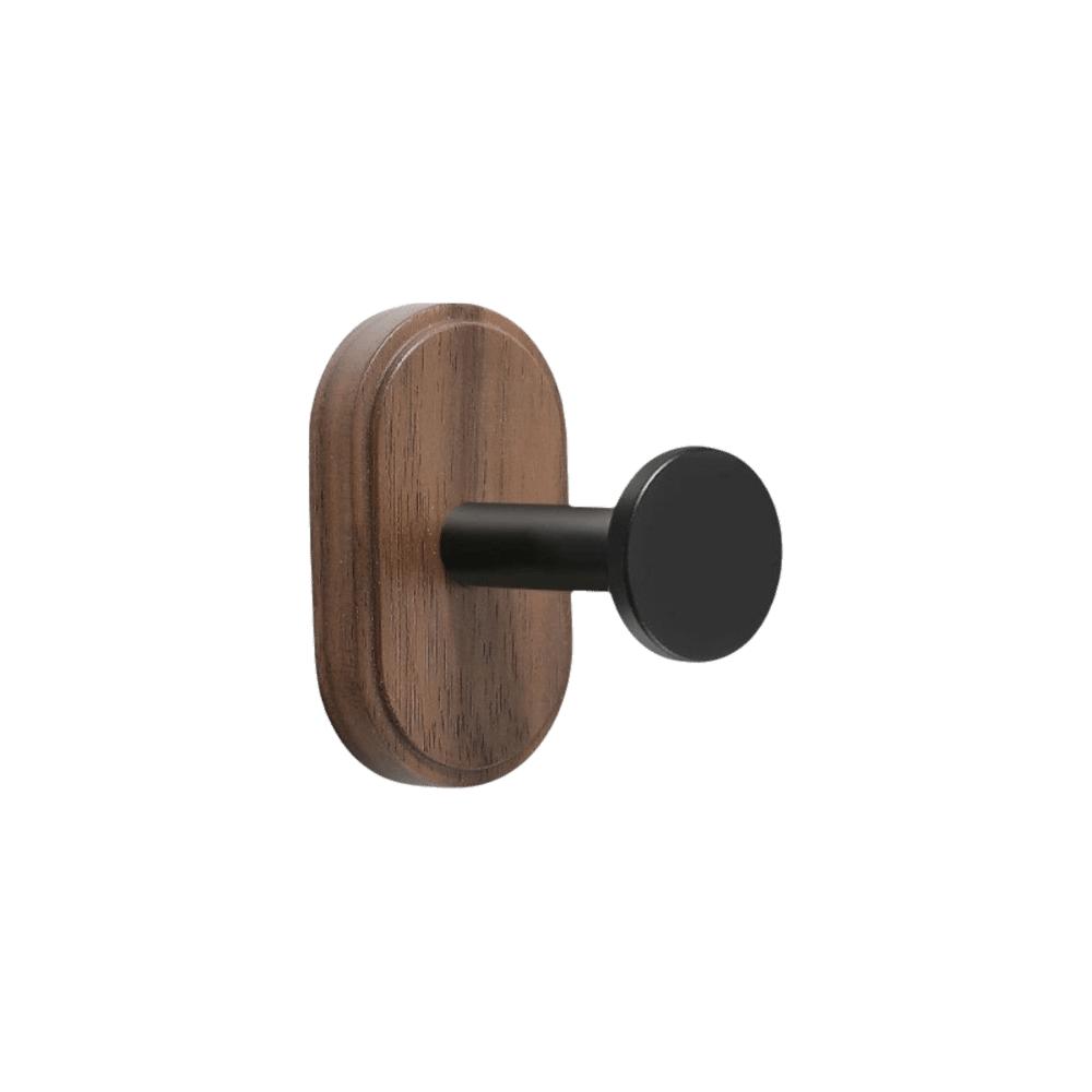 Solid Wood Suction Cup Hook Self-Adhesive Bathroom Hook Space Saving Wall Mount Hook  Door Hanging