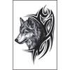 1pc Wolf Head Pattern Removable Temporary Tattoo Stickers For Women Men Body Waist Waterproof Fake Month Arm Tatto Body Art