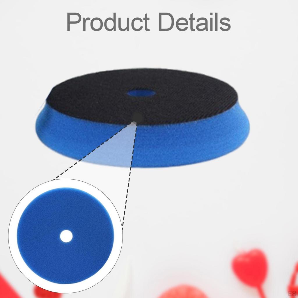 5-дюймовый полировальный диск для автомобиля с креплением на липучке для финишной обработки поверхности
