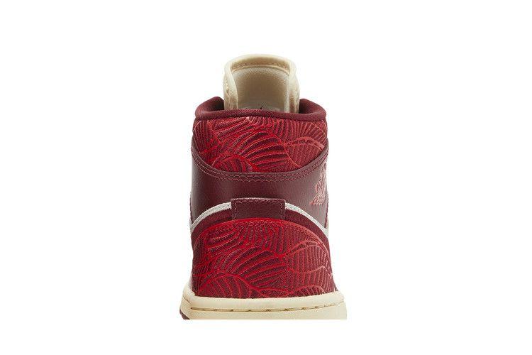 Women's Sneakers Jordan 1 Mid SE Tiki Leaf Team Red (Women's) Team Red/University Red-Sail-Muslin