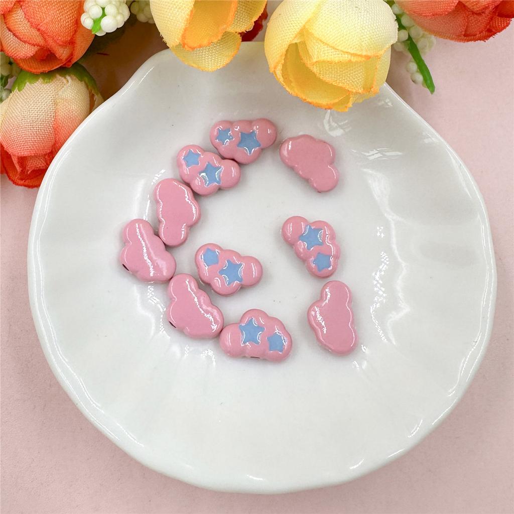 10 шт. 9,7*12,6 мм, модные бусины из сплава, капающее облако, браслет, ожерелье, аксессуары для изготовления ювелирных изделий, милый материал из бисера