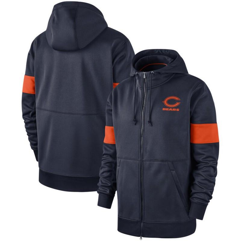 Mens NFL Football Zip-Up Hoodie Sports Sweatshirt Casual Loose Fit