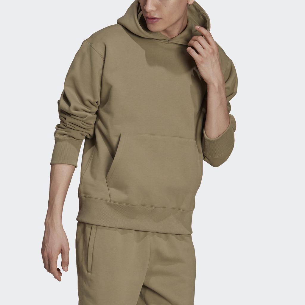 adidas Мужская толстовка с карманом-кенгуру, зеленая H62532