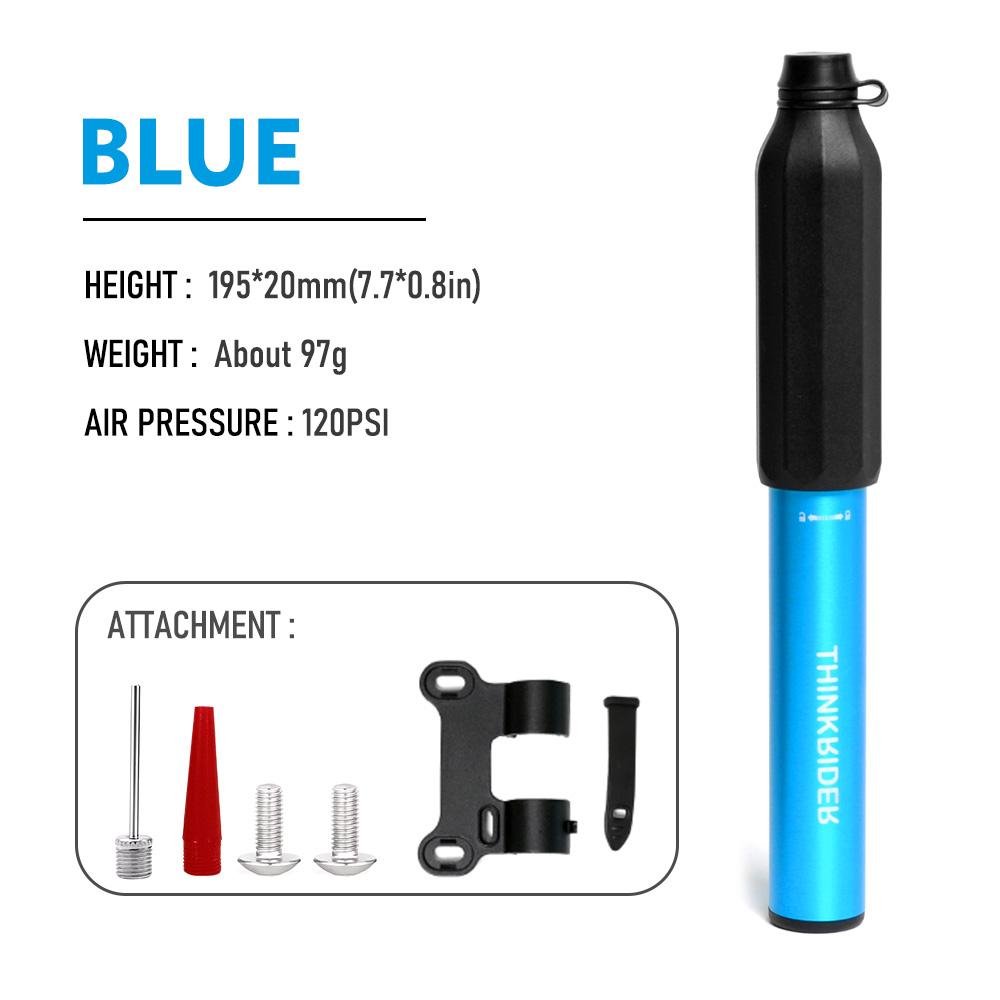 ThinkRider 120Psi Мини Велосипедный Насос Алюминиевый Сплав Ручной Велосипедный Воздушный Насос Накачка Шины Клапан Шредера Преста Насос для MTB Дорожного Велосипеда