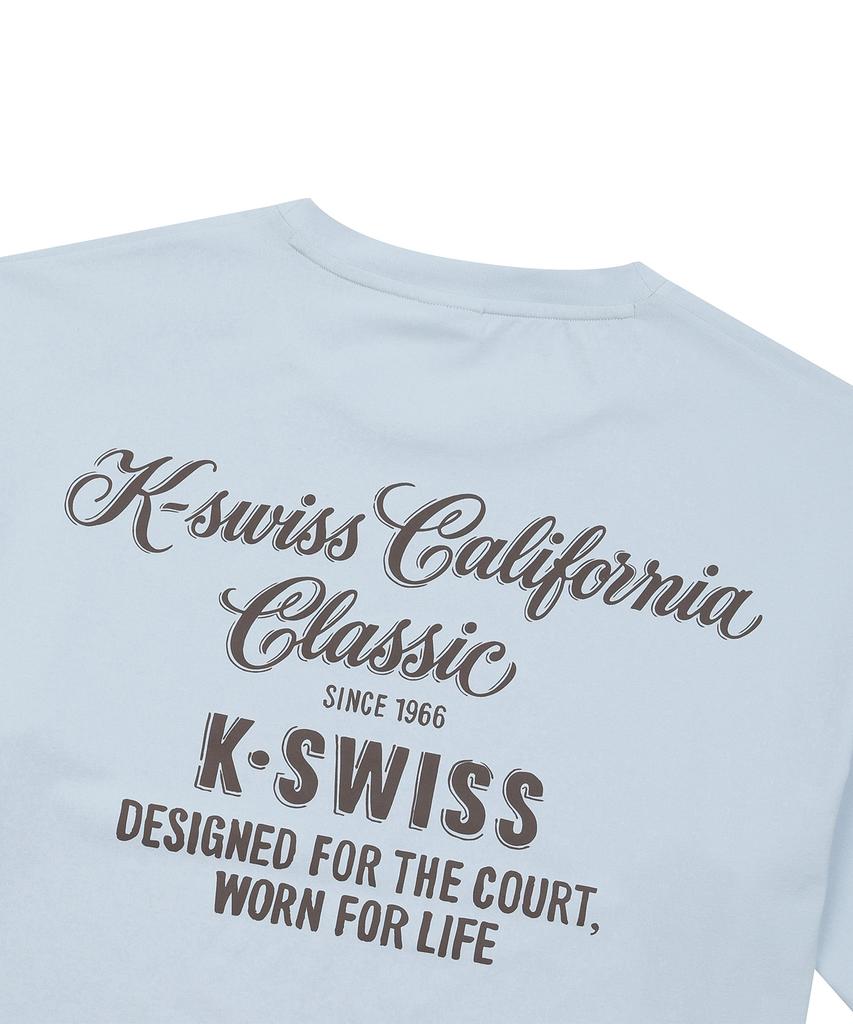 K-SWISS California Lettering Short Sleeve T-Shirt_1Kstsmv911Lb