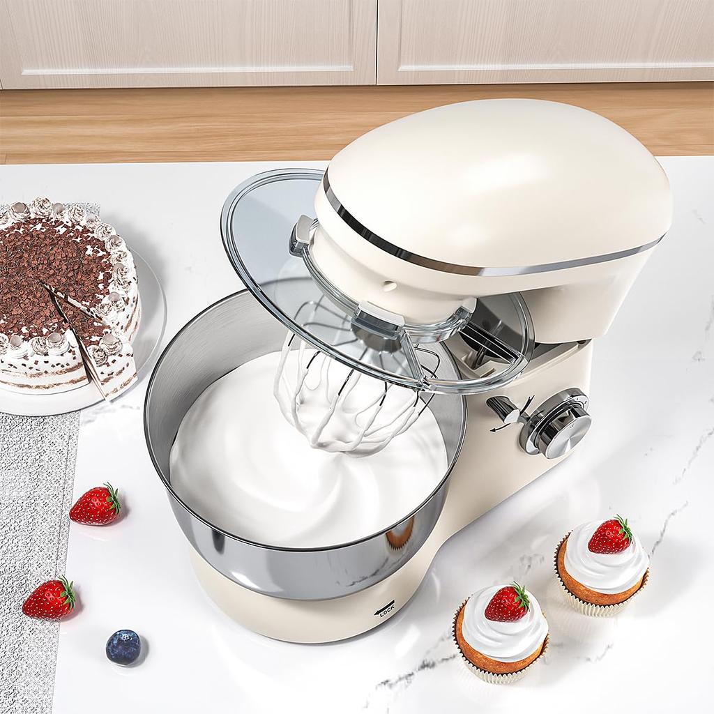 Миксер EC Hometec Stand Mixer большой емкости для коммерческого использования с 3 типами насадок и 6 настольными миксерами для дома и бизнеса для приготовления и