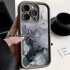 Чехол с мраморным узором для iPhone 15 Pro Чехол для iPhone 11 12 13 14 Pro Max Mini XR XS 7 8 Plus SE2 Матовый противоударный чехол