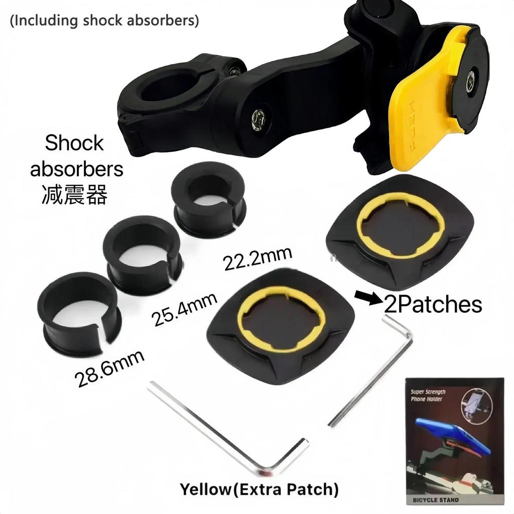 Bike Motorcycle Phone Holder Anti Shock 360° Stand Rotatable Mount Clamp for MTB 4Lock Scooter Cycling Accessories motorcycle 6