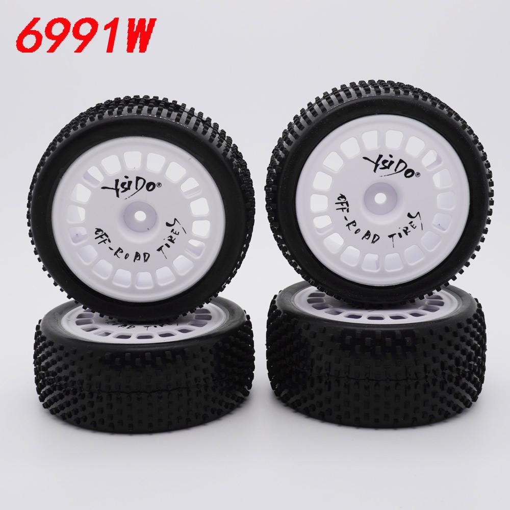 4Pcs YSIDO 82/87mm Off-road Front Rear Tires for HSP Wltoys HPI Redcat Traxxas Axial Tamiya TT02B 1/10 1/12 RC Racing Car