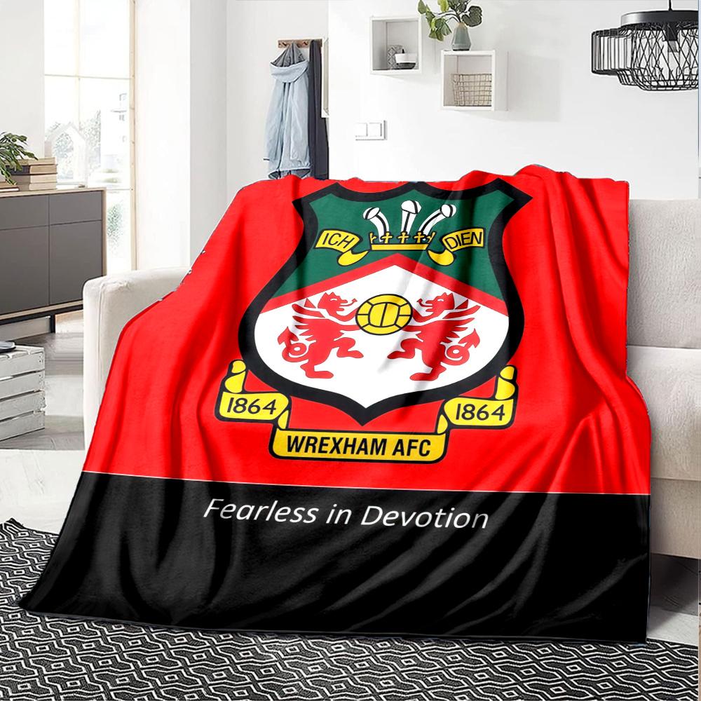 Wrexham Afctowel Blanket, High quality Comfortable for All Seasons, Home Decor, Warmth and Comfort