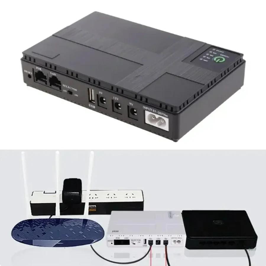 Резервная батарея постоянного тока ИБП 8800/10400 мАч 5 В 9 В 12 В 2 А 15 В 24 В 1 А Выходной источник бесперебойного питания Резервная батарея ИБП 85‑265 В