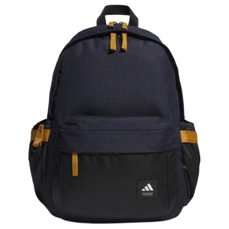 Adidas Casual Large Capacity Zipper Closure Thermoplastic Elastomer Backpack Unisex Backpack Ink-Blue JX5009
