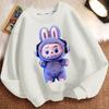 29/5000 Children's LBB Cartoon Hoodie, Long-sleeved Loose Round-neck Hoodie for Boys and Girls Spring and Autumn