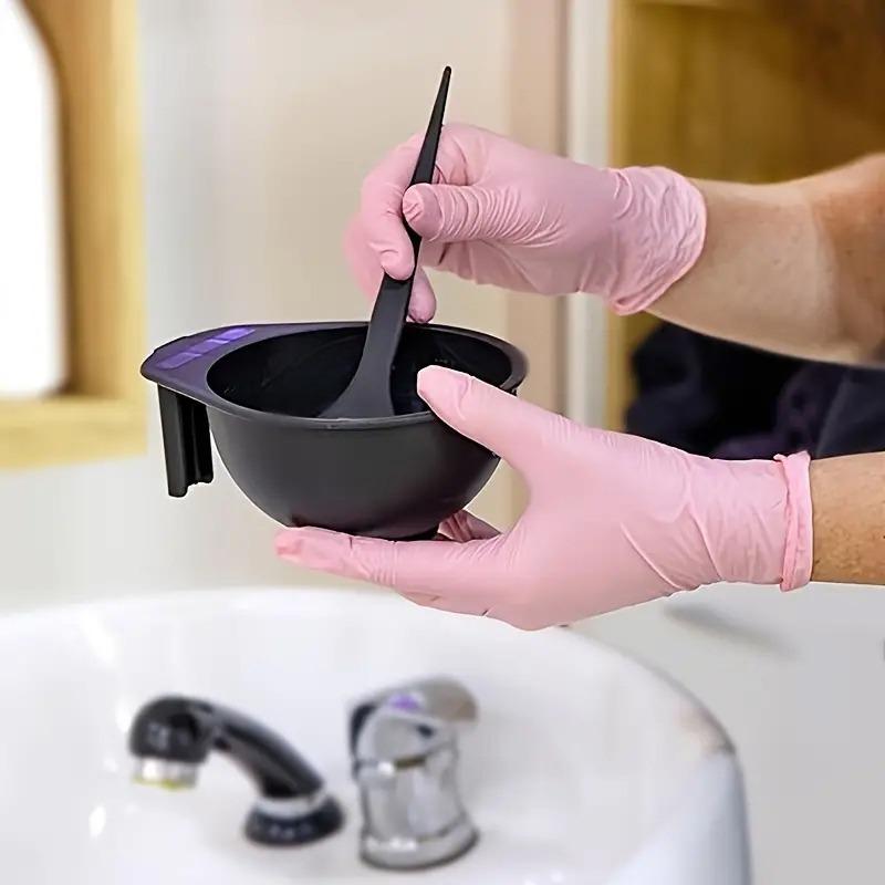 Disposable Light Pink Nitrile Gloves Disposable Cleaning Gloves Kitchen Hairdressing Manicure Dishwashing Cleaning Tools