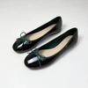 Fashion Cozy Soft Patent Leather Ballet Flats Women Cute Butterfly-Knot Decoration Flat Loafers Elegant Mary Jane Dance Shoes for Women