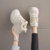 Fleece and Thickened Large Cotton Shoes for Women's 2025 Winter Putian Dad Shoes Large Size 41 To 43 Student Sports Little White Shoes
