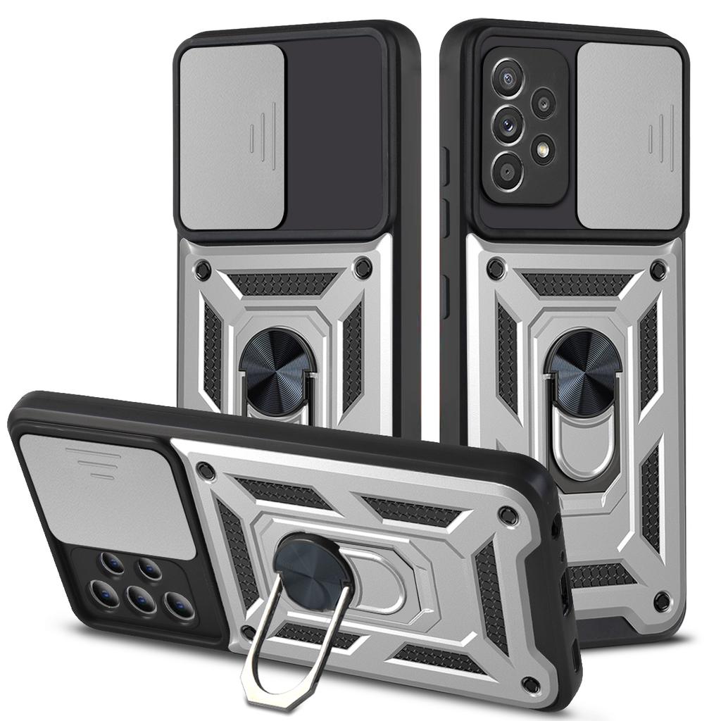 Бронированный противоударный чехол для Samsung Galaxy A52 A 52 5G, защитный чехол для объектива камеры телефона, магнитный автомобильный держатель, чехол с кольцом