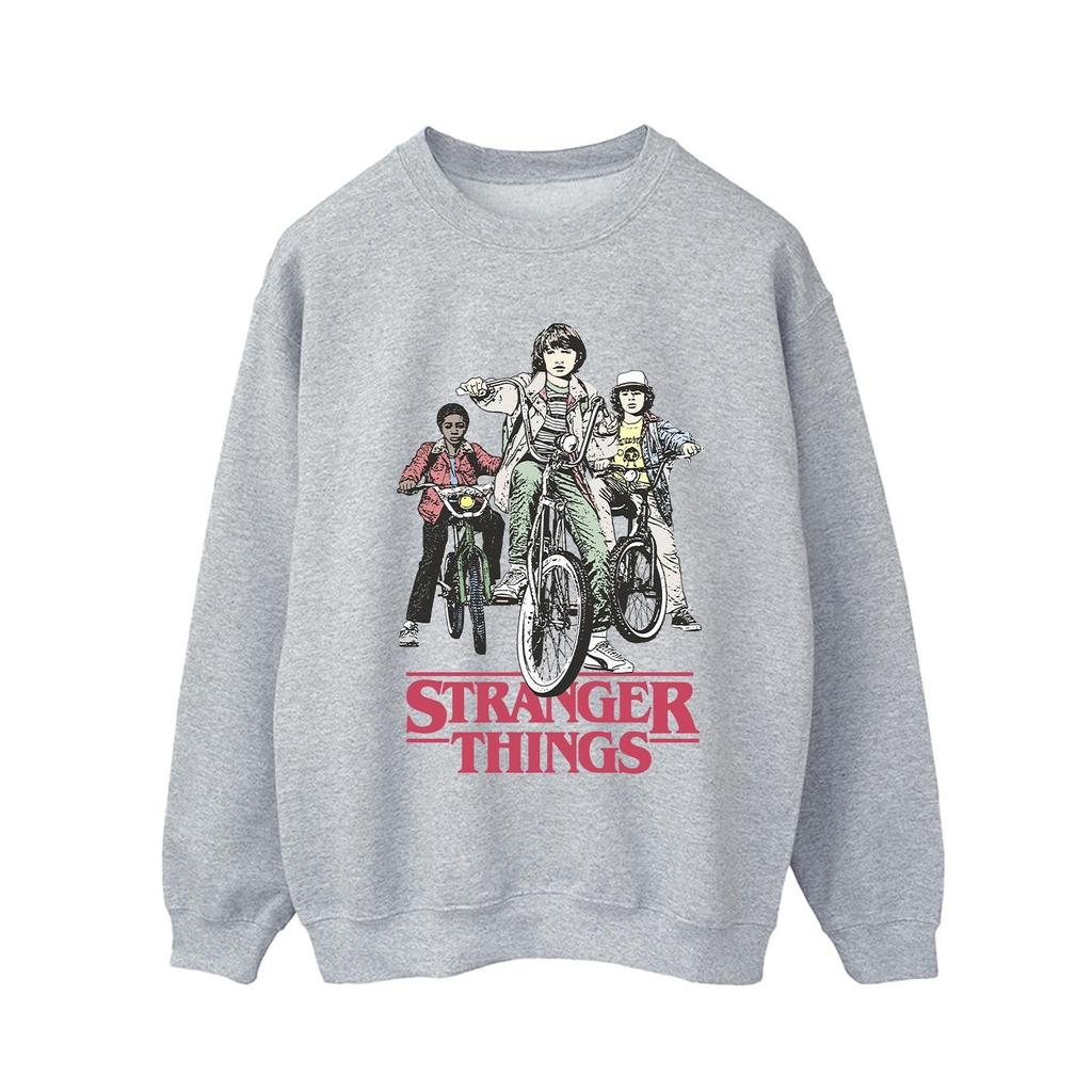 Netflix Mens Stranger Things Retro Bikers Sweatshirt