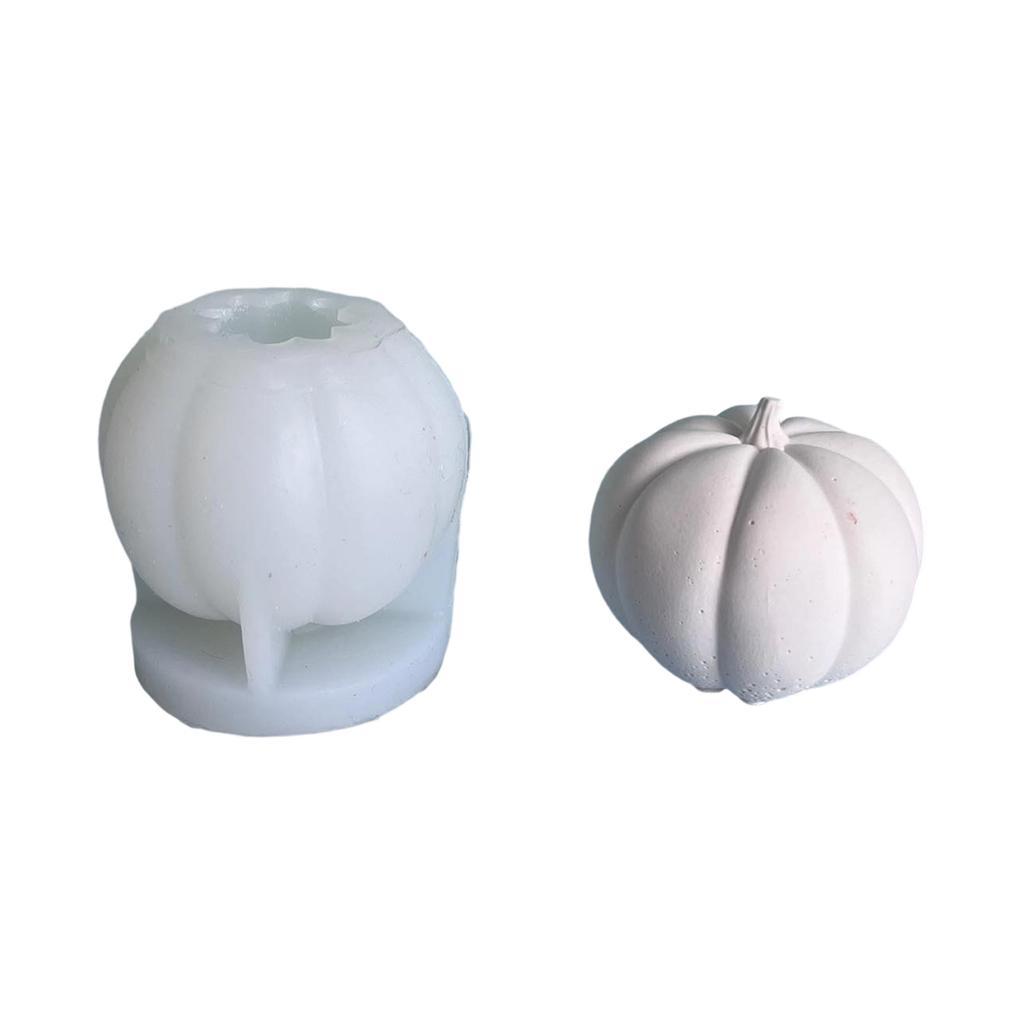 Pumpkin Candle Crafting Mold Silicone Mould for Unique Handmade Crafts Epoxy Resin Desktop Decoration Making Mold