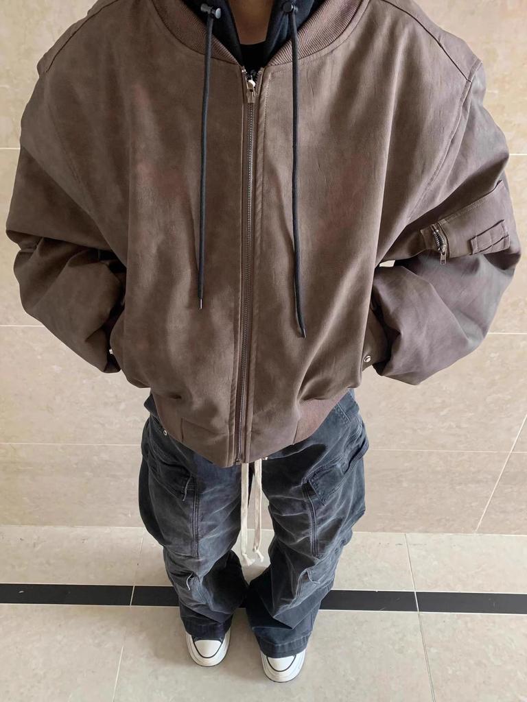 Мужская модная зимняя повседневная куртка в стиле Гонконга из двух частей с толстой хлопковой подкладкой