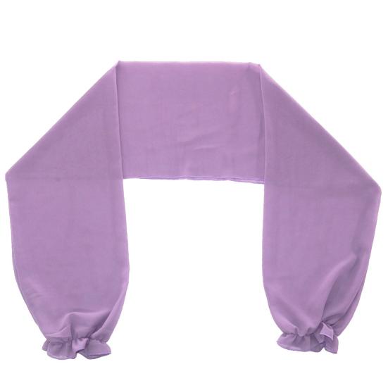 Шифоновая шаль, однотонная летняя тонкая рубашка с защитой от солнца, открытый перед, длинный рукав, оборки, манжеты, пляжная шаль