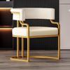 Luxe Dining, Makeup, and Nail Salon Chair – Elegant Reception and Dressing Table Seating