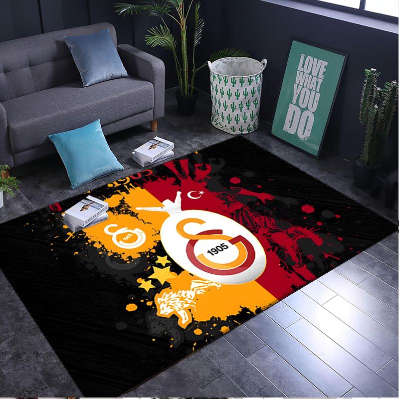 1PC rug Galatasaray Football Club Carpet, Chair Rug,Area Rug for Office Bedroom living rooms bedroom, Doormat decor Christmas fan gifts