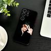 Плохой чехол-кролик K-Bunny для Samsung S26, S25, S24, S23, S22, S21, S20, Ultra, Plus, FE Черный мягкий чехол