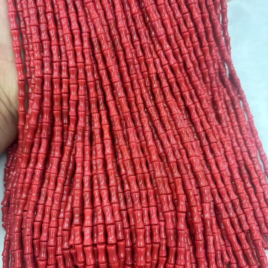 Pressed Sea Bamboo 4x8mm Beads for DIY Necklace & Bracelet Jewelry Making Accessories
