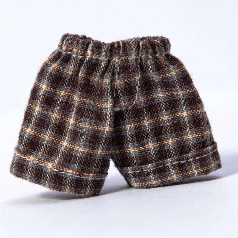 Ручная работа Брюки для куклы Ob11 Одежда Джинсовые шорты в клетку Аксессуары для кукол Для Penny, Molly, Obitsu11, Gsc 1/12 Bjd кукол
