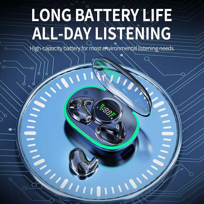 Невидимые наушники для сна Bluetooth 5.3 Наушники IPX5 Водонепроницаемые Наушники с шумоподавлением Сенсорное управление Беспроводные гарнитуры
