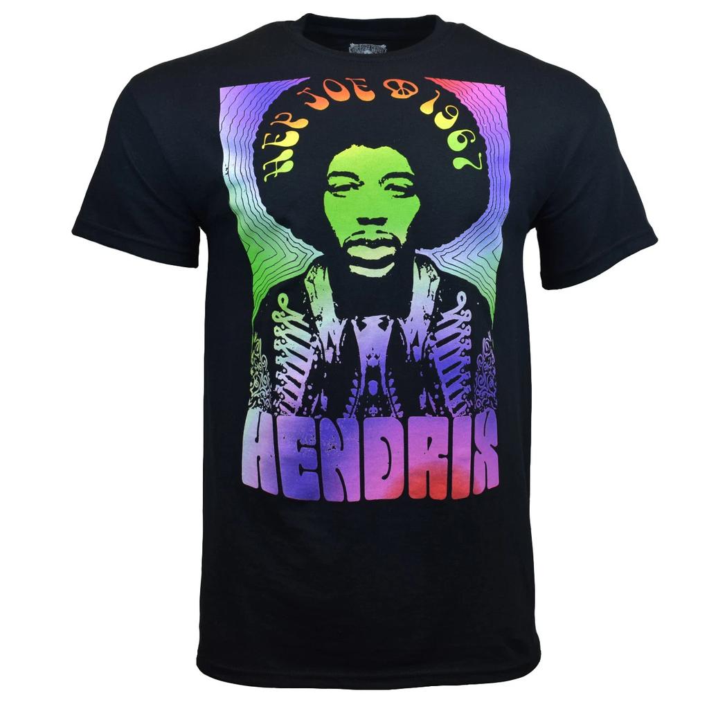 Mens T Shirt "JIMI HENDRIX "HEY JOE Vintage Rock Music Guitar 100% Cotton NEW