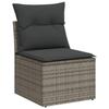 VidaXL Salon de Jardin avec Coussins 5 pcs, Canapés de Terrasse, Ensemble de Meubles de Patio, Mobilier d'Extérieur, Gris 3255808