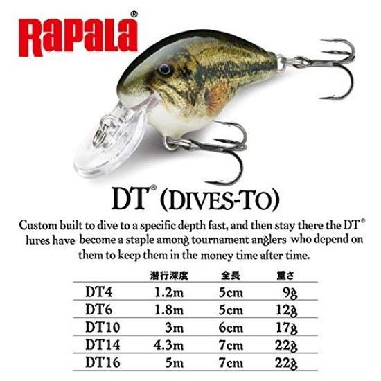 Rapala Crankbait DT Dive-to 5cm 12g DT6 Lure