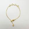 Elegant Leaf Zircon Charm Bracelet Women Minimalist Delicate Gold Plated Adjustable Wrist Jewelry Gift