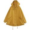 Spring Women's Fashion Mid-length Windbreaker Loose Hooded Windproof Jacket