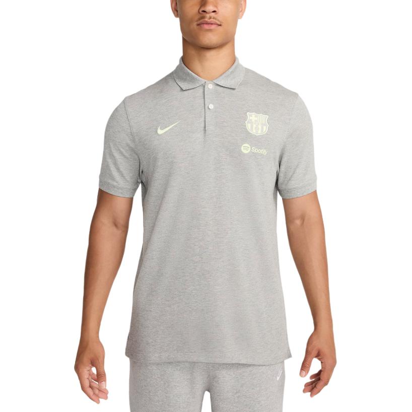 Nike Dri Fit FW24 Ф.К.. Мужская футболка-поло Барселона Темно-серая FN8286-066